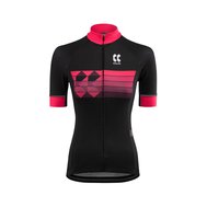 Cyklistický dres dámský KALAS MOTION Z černý/růžový